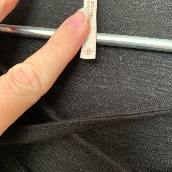 Free People Lace Up Top XS in Black - Picture 2 of 2